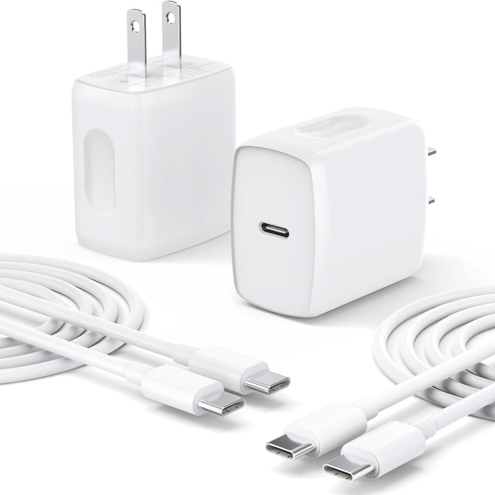 USB C Charger Type C Charger Fast Charging 2 Pack 25W USB C Charger Block with 2